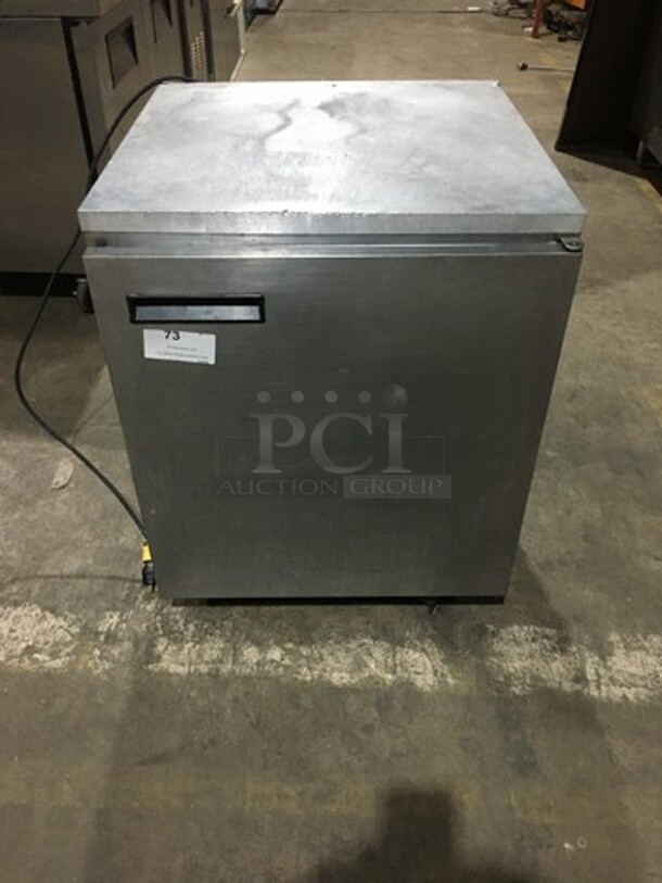 Delfield Commercial Single Door Lowboy/Worktop Cooler! With Metal Racks! All Stainless Steel!