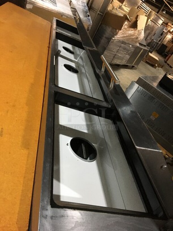 SWEET! True Stainless Steel Refrigerated Pizza Prep Table! With 6 Drawers Underneath! With  Cutting Board! On Commercial Casters! - Image 8 of 10
