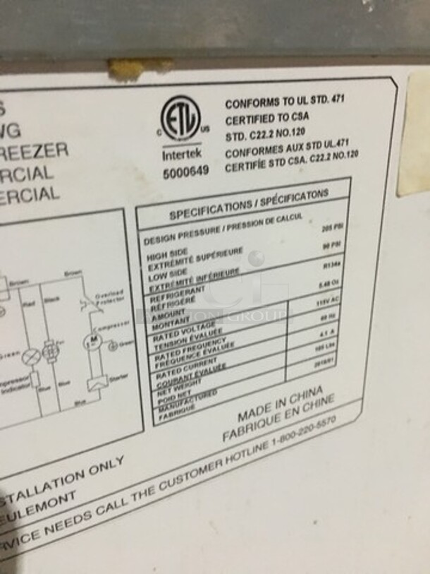 Avanti Commercial Chest Freezer Display Merchandiser! With 2 Sliding Top Doors! 115V! - Image 5 of 8