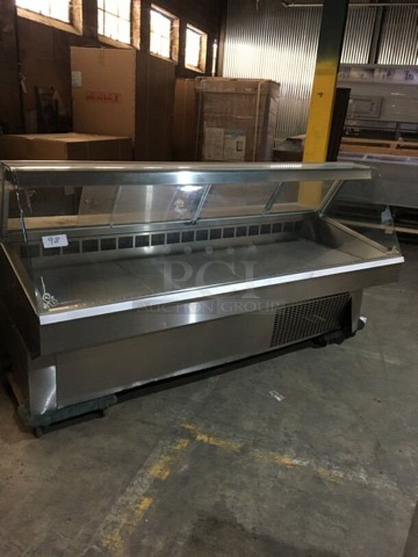 Federal Industries Commercial Refrigerated Deli Display Case! With 2 Sliding Rear Doors! With Commercial Cutting Board! All Stainless Steel Body! Model SQ8CD Serial 07121947296! 120V 1Phase! - Image 10 of 10