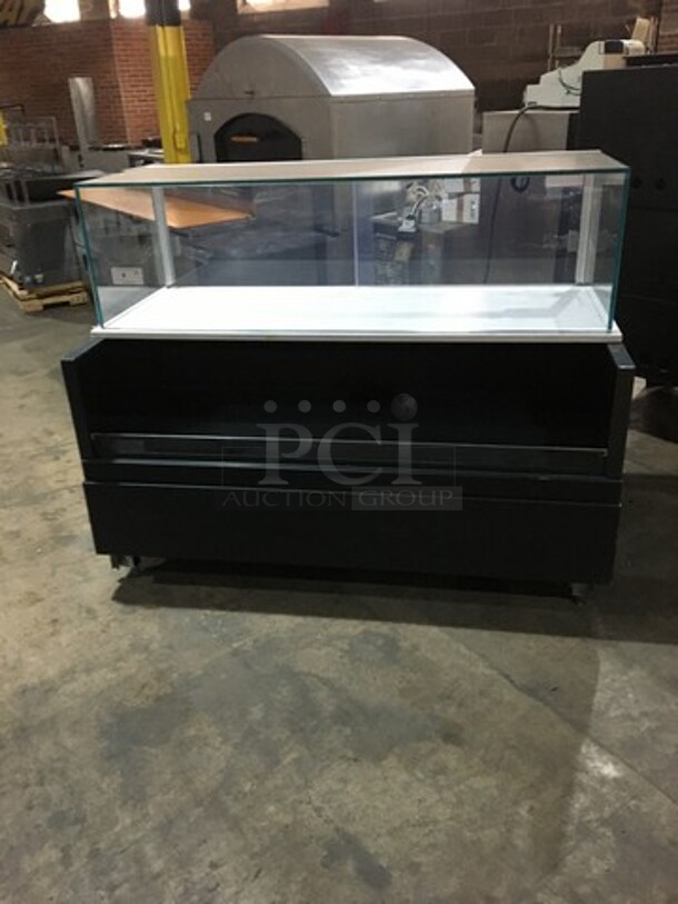 Structural Concepts Commercial Refrigerated Open Grab-N-Go/Display Case Combo! With 2 Sliding Rear Doors! On Commercial Casters! Model SBZ6652DR Serial 0912380GU318110! 220V 1Phase!