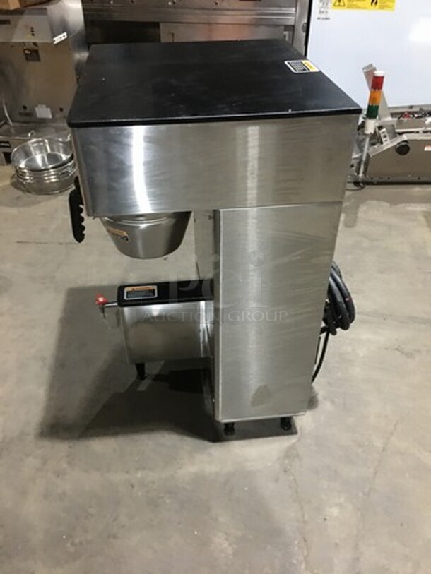 Bunn Commercial Countertop Dual Coffee Brewing Machine! With Hot Water Dispenser! All Stainless Steel Body! Model DUALTFDBC Serial DUAL111944! 120/240V 1Phase! On Legs! - Image 3 of 9
