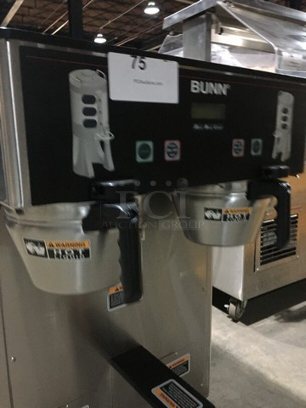 Bunn Commercial Countertop Dual Coffee Brewing Machine! With Hot Water Dispenser! All Stainless Steel Body! Model DUALTFDBC Serial DUAL111944! 120/240V 1Phase! On Legs! - Image 5 of 9