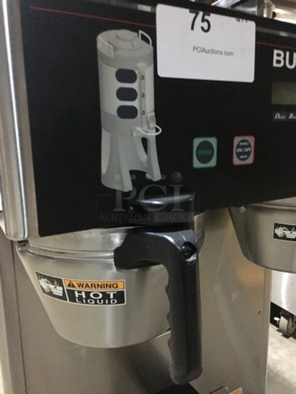 Bunn Commercial Countertop Dual Coffee Brewing Machine! With Hot Water Dispenser! All Stainless Steel Body! Model DUALTFDBC Serial DUAL111944! 120/240V 1Phase! On Legs! - Image 6 of 9