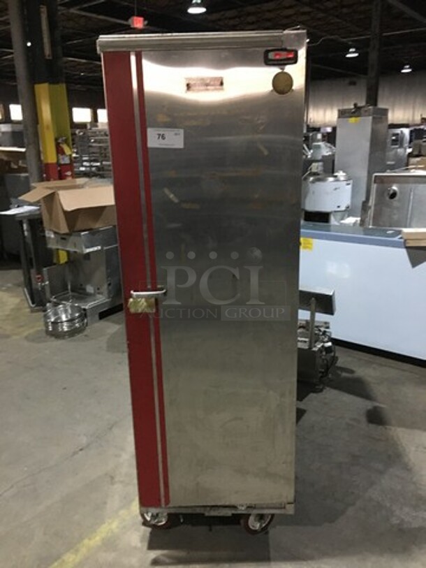 Carter Hoffmann Stainless Steel Food Warming/Proofing Cabinet! Holds Full Size Trays! On Commercial Casters! Model MD110PS! 120V!