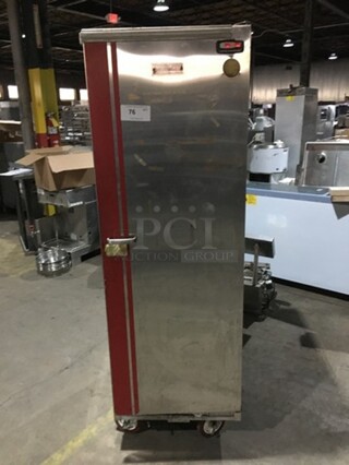 Carter Hoffmann Stainless Steel Food Warming/Proofing Cabinet! Holds Full Size Trays! On Commercial Casters! Model MD110PS! 120V!