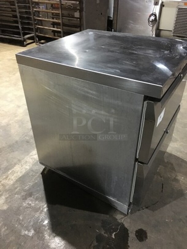 Continental Commercial Refrigerated Lowboy Cooler! With 2 Drawers Underneath! All Stainless Steel! Model SW27 Serial 15079269! 115V 1 Phase! No Compressor/Remote Compressor! - Image 2 of 8