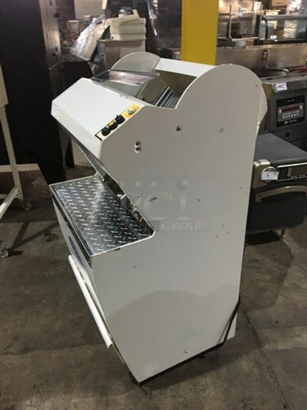 ABS Commercial Floor Style Bread Loaf Slicer! On Casters! - Image 2 of 8