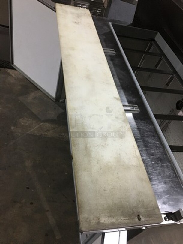 Silver King Commercial Refrigerated Sandwich Prep Table! With Commercial Cutting Board! With 2 Door Underneath Storage Space! All Stainless Steel! Model SKP4812 Serial GKDP091239A! 115V! On Casters! - Image 8 of 10