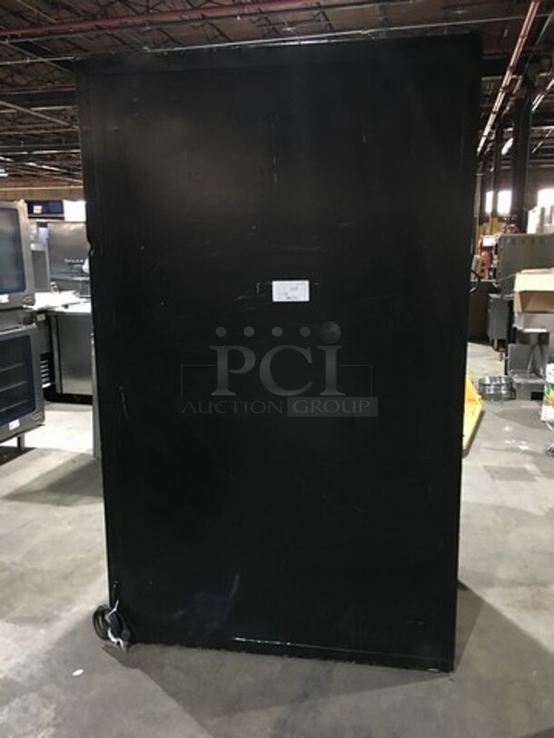 Habco Commercial 2 Door Reach In Refrigerator Merchandiser! With Poly Coated Racks! Model ESM42 Serial 42024497! 115V 1Phase!
 - Image 4 of 9
