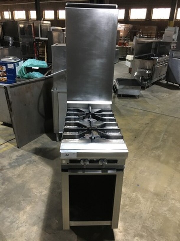 Sweet! Jade Range Heavy Duty Commercial Natural Gas Powered 2 Burner Stove! All Stainless Steel! On Commercial Casters! - Image 1 of 11