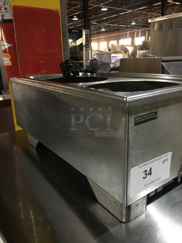 Vollrath Commercial Countertop Food Warmer! With Removable Soup Inserts! All Stainless Steel! Model HSULTRA Serial G26700889141012! 120V! - Image 3 of 9