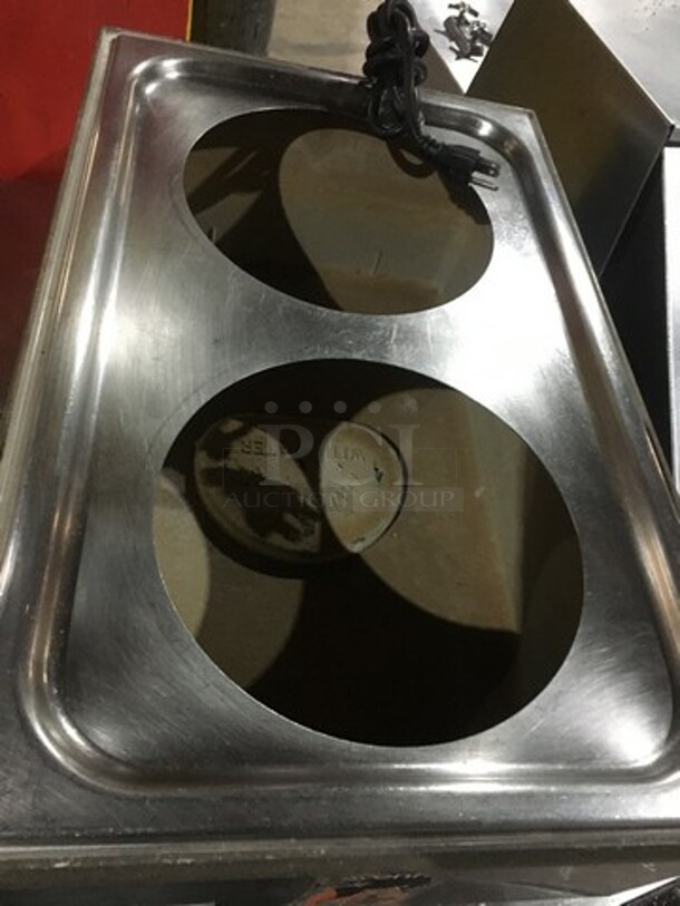 Vollrath Commercial Countertop Food Warmer! With Removable Soup Inserts! All Stainless Steel! Model HSULTRA Serial G26700889141012! 120V! - Image 5 of 9