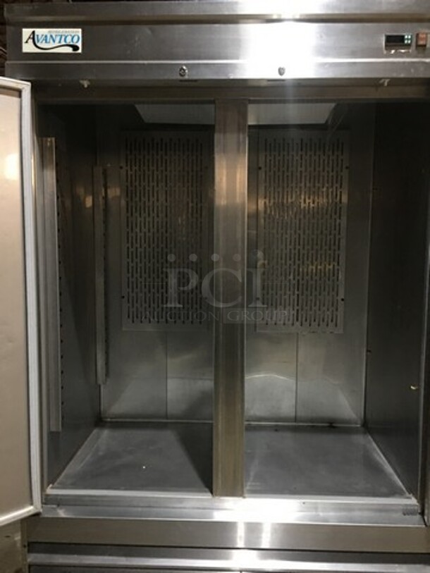 Avantco Commercial 2 Door Reach In Freezer! All Stainless Steel! Model 178CFD2FF! 115V! On Commercial Casters! - Image 5 of 9