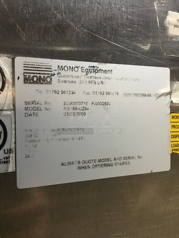 Belshaw Adamatic Commercial Electric Powered Dual Combi Oven! With View Through Doors! With Pan Racks Underneath! All Stainless Steel! Model FG189UZ84 Serial 2000003710FA032620! 2 X Your Bid! Makes One Unit! On Casters! - Image 10 of 12