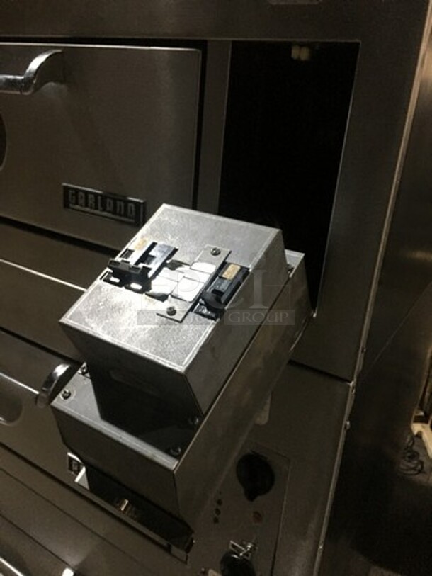 AMAZING! Garland Commercial Electric Powered 3 Tier Pizza Oven! With View Through Doors! All Stainless Steel! On Legs! 3 X Your Bid! Makes One Unit! - Image 9 of 10