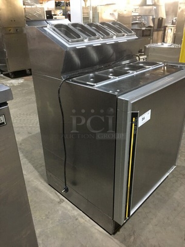 Silver King Commercial Refrigerated Prep Table! With Topping Rail! With Single Door Storage Space Underneath! All Stainless Steel! Model SKF2A Serial SBCL144354A! 115V! - Image 2 of 10