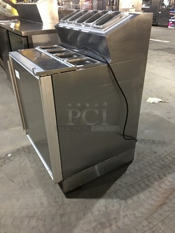 Silver King Commercial Refrigerated Prep Table! With Topping Rail! With Single Door Storage Space Underneath! All Stainless Steel! Model SKF2A Serial SBCL144354A! 115V! - Image 3 of 10