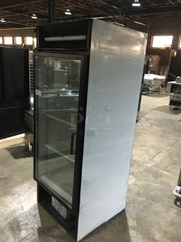 Commercial Single Door Reach In Cooler Merchandiser! With Poly Coated Racks! - Image 2 of 8
