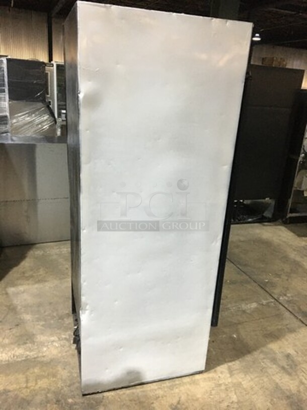 Commercial Single Door Reach In Cooler Merchandiser! With Poly Coated Racks! - Image 4 of 8