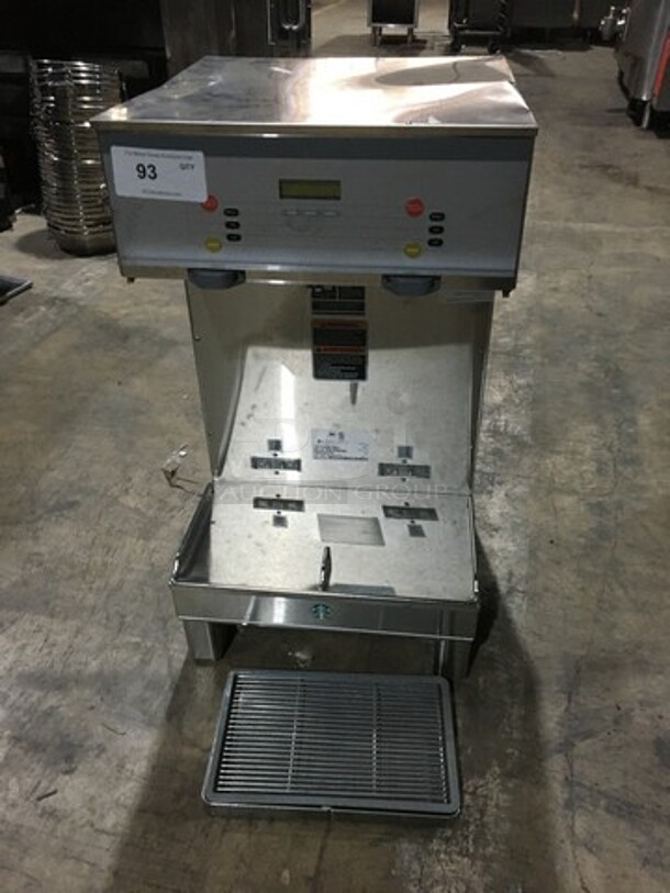 Bunn Commercial Countertop Dual Coffee Brewing Machine! All Stainless Steel! Model DUALSHDBC Serial DUAL191736! 120/208V 1Phase!
