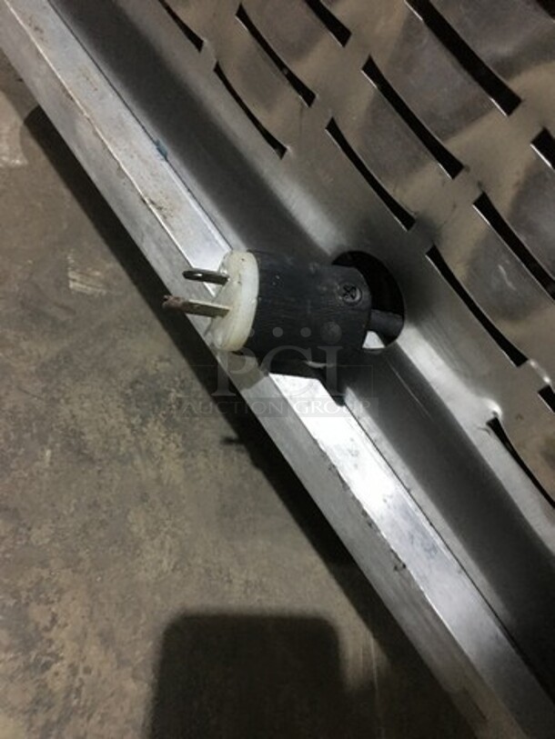 LATE MODEL! All Stainless Steel Commercial Ice Cream Push Cart! With 4 Flip Top Doors! Serial 15856! On Casters! Working!  - Image 10 of 10