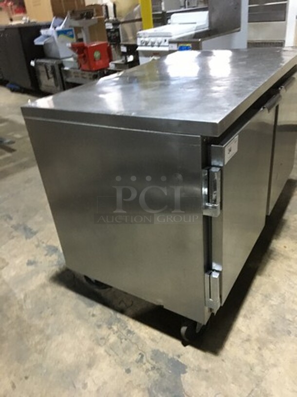 Beverage Air Commercial Refrigerated 2 Door Lowboy/Worktop! All Stainless Steel! Serial 6722639! On Casters! - Image 2 of 8
