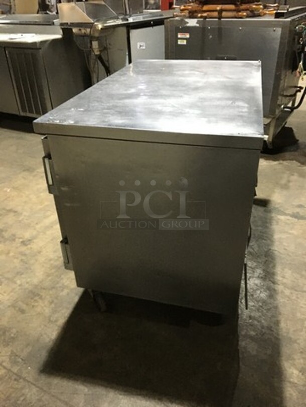 Beverage Air Commercial Refrigerated 2 Door Lowboy/Worktop! All Stainless Steel! Serial 6722639! On Casters! - Image 3 of 8