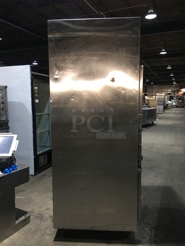 Traulsen Commercial Reach In Refrigerator! With 2 Half Doors! All Stainless Steel! Model RHT132WREHHS Serial T300660D96! 115V 1Phase! On Casters! - Image 3 of 8