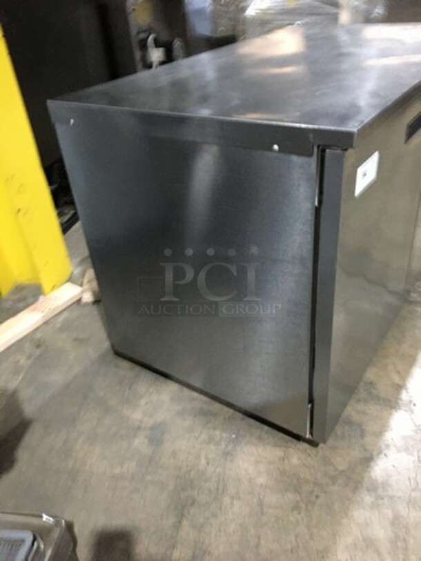Delfield Commercial 2 Door Lowboy/Worktop Cooler! With Poly Coated Racks! All Stainless Steel! Model UC4048STAR Serial 1105152001793! 115V 1Phase! On Commercial Casters! - Image 2 of 9