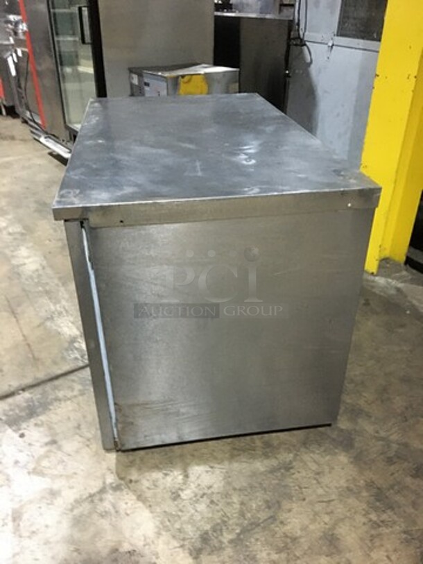 Delfield Commercial 2 Door Lowboy/Worktop Cooler! With Poly Coated Racks! All Stainless Steel! Model UC4048STAR Serial 1105152001793! 115V 1Phase! On Commercial Casters! - Image 3 of 9