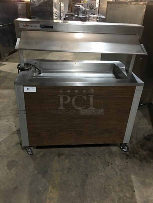 Precision Refrigerated Cold Pan/Salad Bar Unit! Model BLC3BU Serial 45740! 120V 1 Phase! On Commercial Casters!