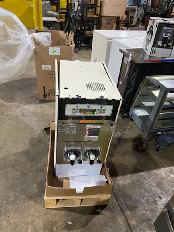 WOW! NEW IN BOX! FBD 2 Handle Electric Powered Counter Top Dual Slushy/Margarita Machine! Model FBD562RC! 1 Phase!  - Image 5 of 9