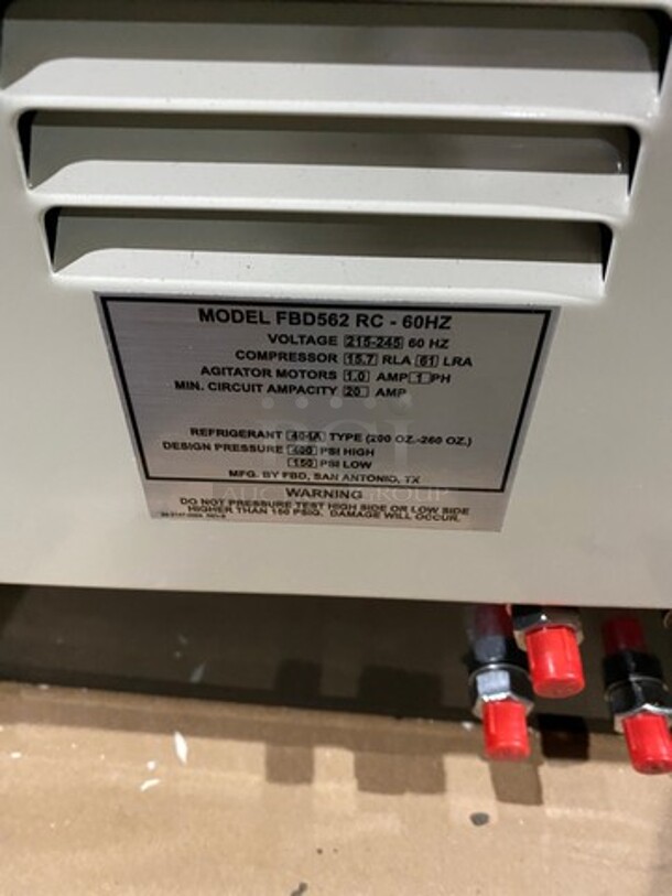 WOW! NEW IN BOX! FBD 2 Handle Electric Powered Counter Top Dual Slushy/Margarita Machine! Model FBD562RC! 1 Phase!  - Image 7 of 9