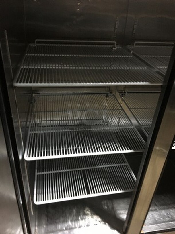 Migali Commercial Reach In 2 Door Refrigerator! With Poly Coated Racks! All Stainless Steel! Model C2R Serial C2R15031692017! 115V 1Phase! On Casters! - Image 6 of 10