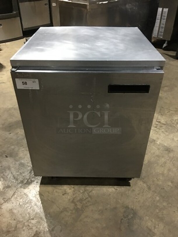 Delfield Commercial Lowboy/Worktop Cooler! All Stainless Steel! On Casters!