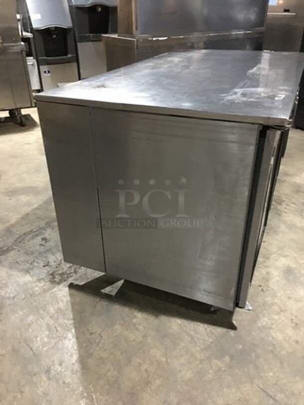 Glastender Commercial Refrigerated Bar Back Merchandiser! All Stainless Steel! With Poly Coated Racks! Model LP60R1XS Serial 134129615F! 120V 1Phase! - Image 3 of 9