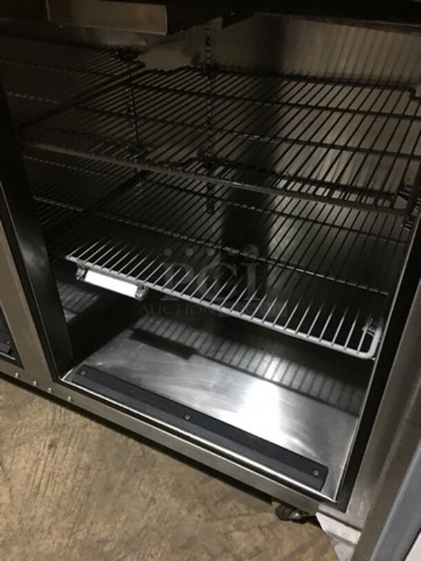 Glastender Commercial Refrigerated Bar Back Merchandiser! All Stainless Steel! With Poly Coated Racks! Model LP60R1XS Serial 134129615F! 120V 1Phase! - Image 6 of 9