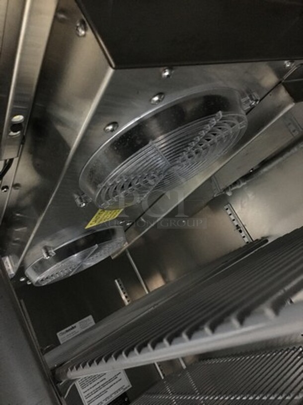 Glastender Commercial Refrigerated Bar Back Merchandiser! All Stainless Steel! With Poly Coated Racks! Model LP60R1XS Serial 134129615F! 120V 1Phase! - Image 7 of 9