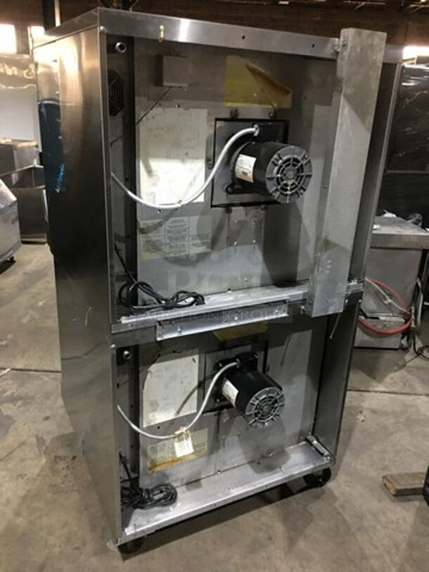 GREAT! Sunfire Double Stacked Natural Gas Powered Convection Ovens! All S.S! With One View Through Door & One Solid Door! Model SCOGS10S Serial 1209230000723! On Commercial Casters! 2 X Your Bid! Makes One Unit! - Image 4 of 10