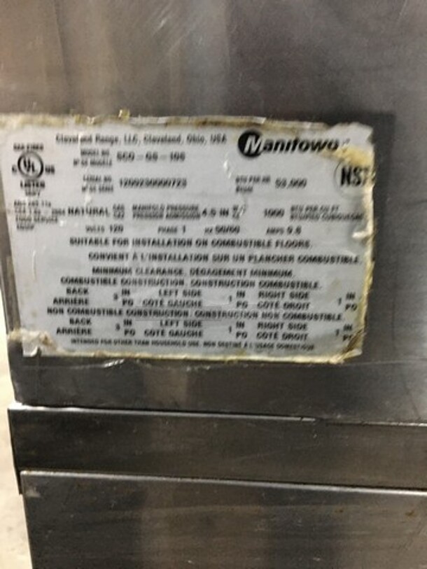 GREAT! Sunfire Double Stacked Natural Gas Powered Convection Ovens! All S.S! With One View Through Door & One Solid Door! Model SCOGS10S Serial 1209230000723! On Commercial Casters! 2 X Your Bid! Makes One Unit! - Image 7 of 10