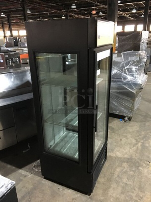 True Commercial Single Door Reach In Cooler Merchandiser! With Glass On Both Sides! Model GEM23 Serial 14686560! 115V 1Phase! - Image 3 of 8