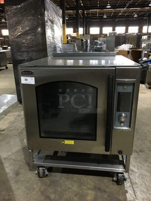 AMAZING! Baxter Commercial Electric Powered Convection Oven! With View Through Door! With Digital Touch Controls! All Stainless Steel! Model ML132512EU! On Casters! Working When Removed! - Image 1 of 10