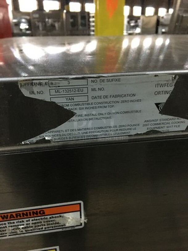 AMAZING! Baxter Commercial Electric Powered Convection Oven! With View Through Door! With Digital Touch Controls! All Stainless Steel! Model ML132512EU! On Casters! Working When Removed! - Image 9 of 10