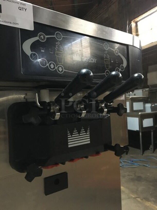 Sweet! LATE MODEL! 2013 Taylor 3 Handle Ice Cream Machine! Model C72333 Serial M3066080! 208/230V 3Phase! On Commercial Casters!  - Image 6 of 9