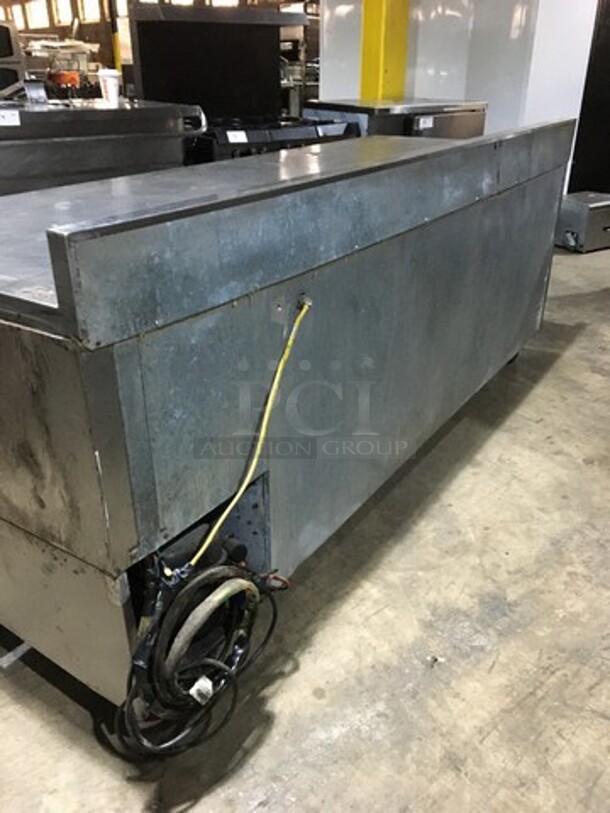 Beverage Air Commercial 3 Door Lowboy/Worktop Cooler! With Backsplash! All Stainless Steel! Model WDR93 Serial 2111110! 115V 1Phase! On Casters! - Image 4 of 9