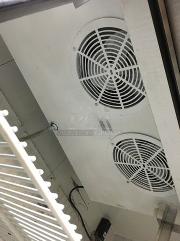 True Commercial 3 Door Reach In Freezer! With Poly Coated Racks! All Stainless Steel! Model T72F Serial 14148183! 115/208/230V 1Phase! On Casters!
 - Image 7 of 8