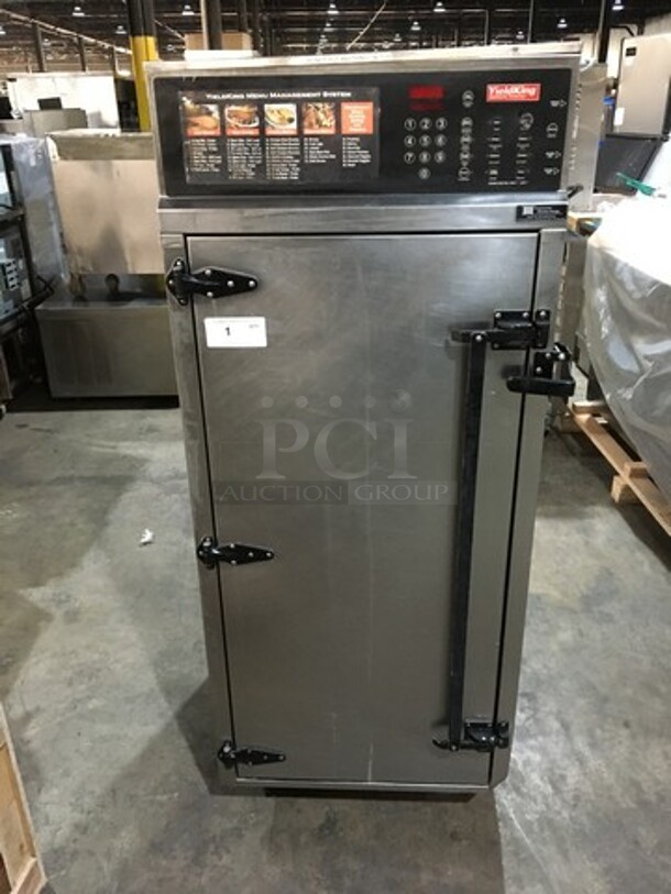 BEAUTIFUL! 2008 Yield King Commercial Electric Powered Omnivection Smoker/Steamer! All Stainless Steel! Model YK200 Serial Y20019! 208V 1Phase! On Commercial Casters!