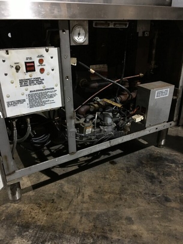 Vulcan Commercial Natural Gas Powered Heavy Duty Dual Cabinet Steamer! All Stainless Steel! Model VL2GSS Serial 271125048! 200,000 BTU! On Legs! - Image 7 of 9