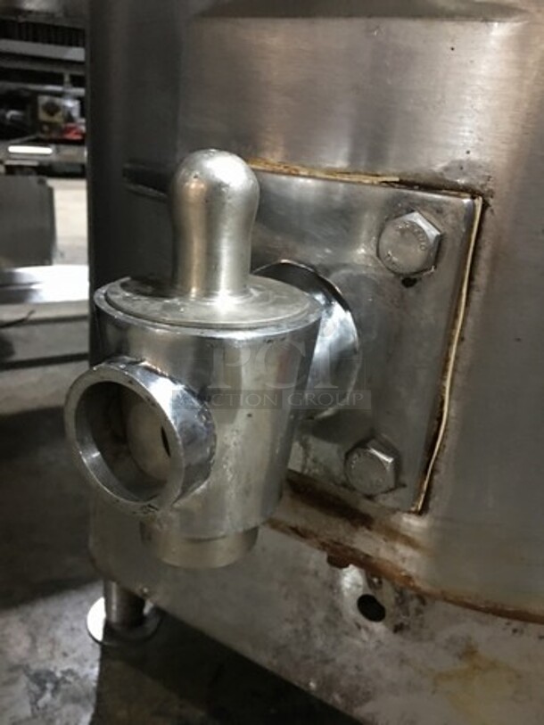 Vulcan Commercial Natural Gas Powered Jacketed Stationary Kettle! All Stainless Steel! Model GL40E Serial 271137918! On Legs!  - Image 6 of 12